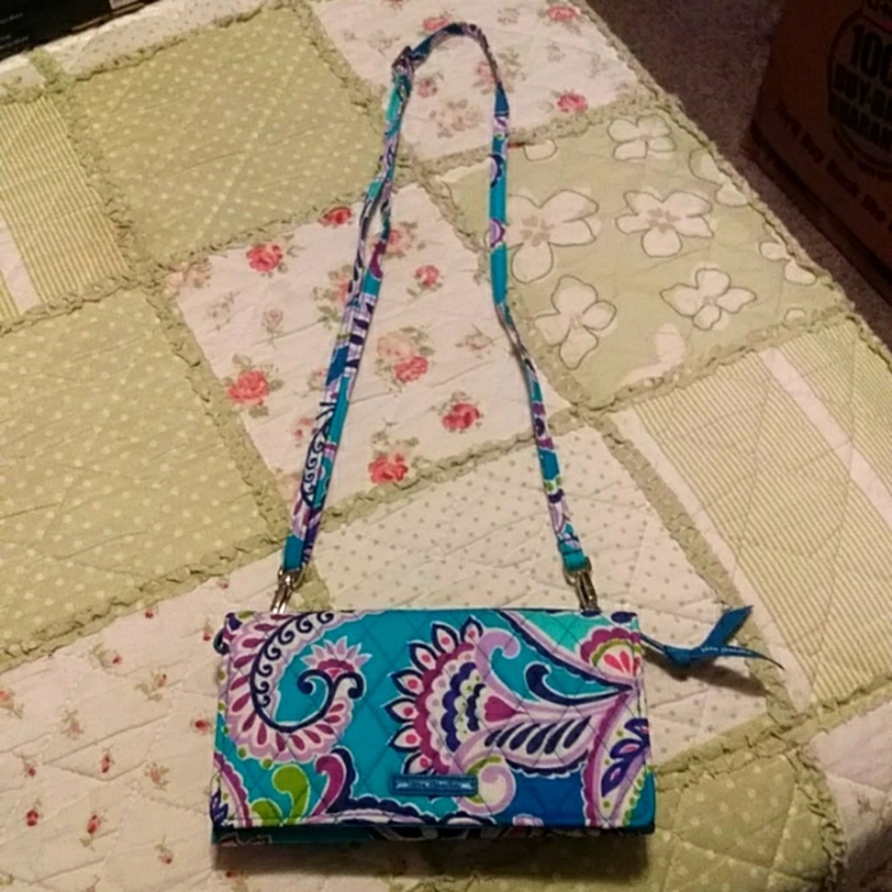 Vera Bradley Teal Purple Crossbody Bag